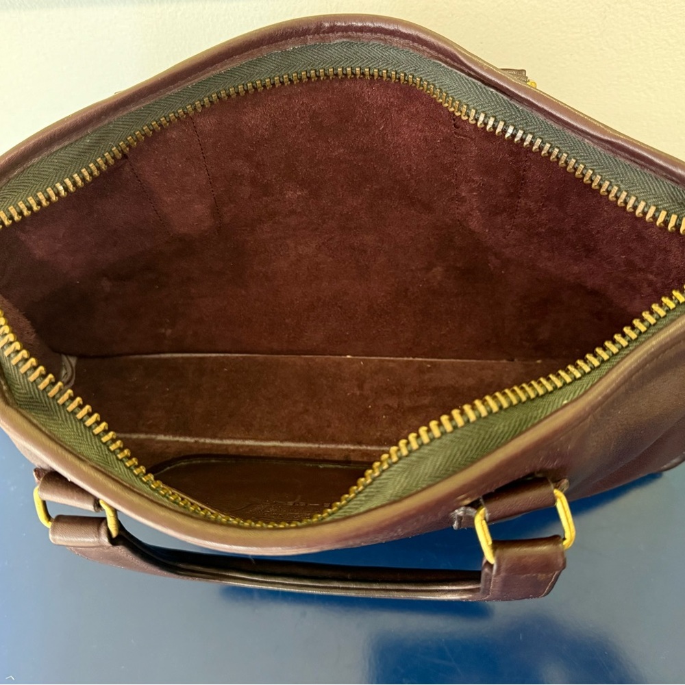 Vintage Coach Slim Satchel Burgundy NYC Original Papers and Hangtag Mint - Picture 10 of 16